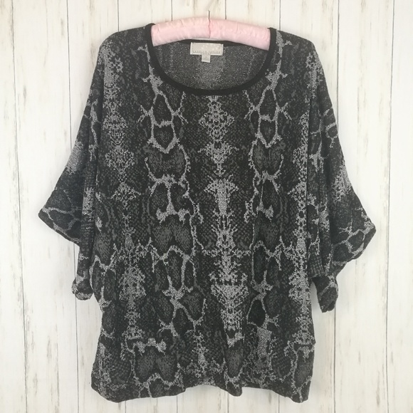 Carolyn Taylor Tops - CAROLYN TAYLOR Snake Knit Blouse Plus Size 2XL